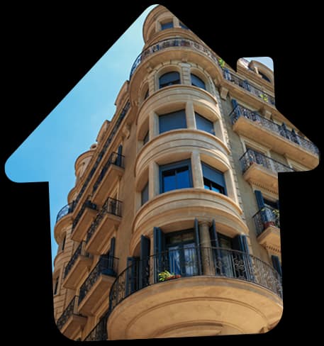 Fachada modernista típica del Eixample de Barcelona